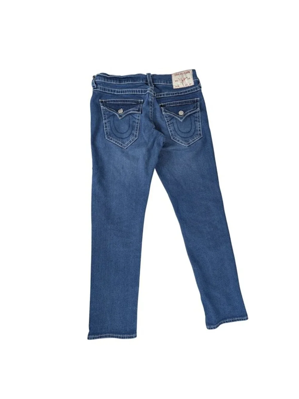 True Religion Geno Big T Flap Relaxed slim jeans in blue men's size 31